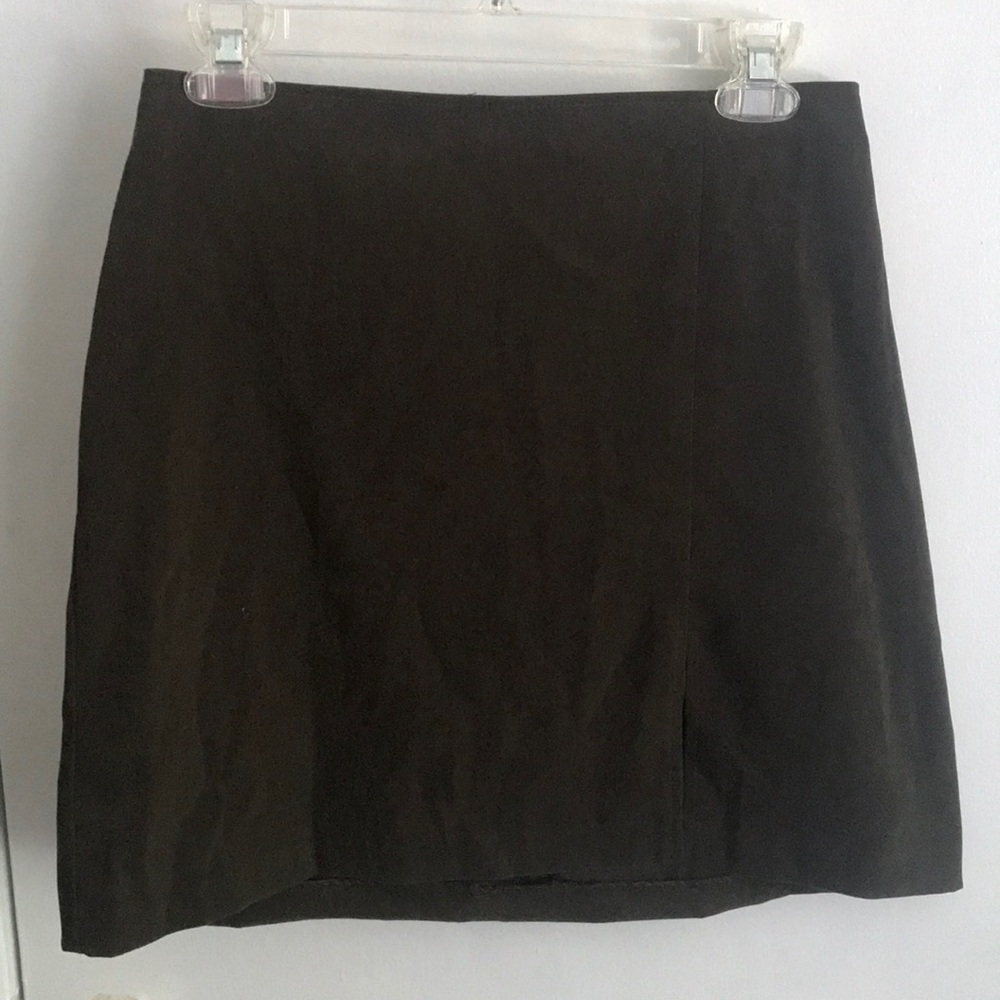 army green skirt